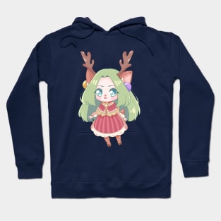 Kawaii deer girl Hoodie